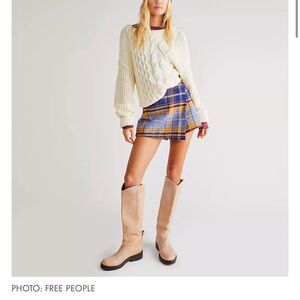 Free people’s emmy plaid skort